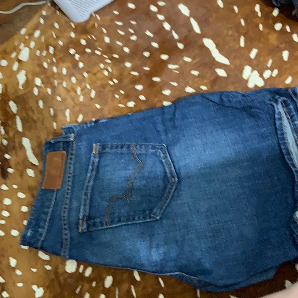 Longer jean shorts